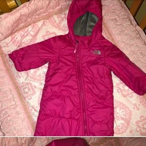 baby north face pink 9-12 month jacket snowsuit